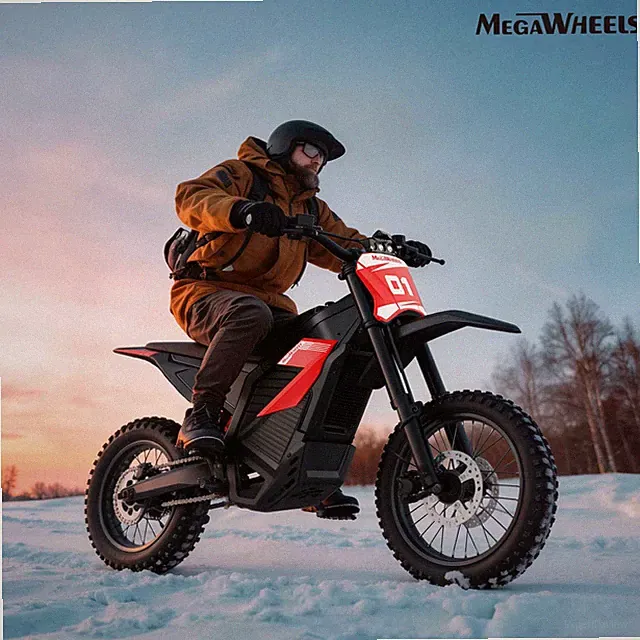 48V 23.4AH ELECTRIC DIRT BIKE 38MPH 3000W BRUSHLESS MOTOR OFF-ROAD E-MOTORCYCLE