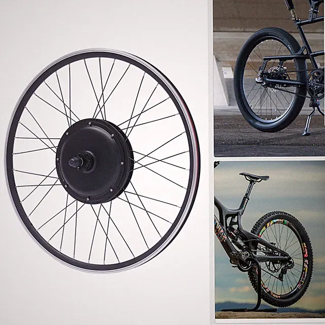 700C 48V 1000W Electric Bicycle Conversion Kit E-Bike Hub Motor Rear Wheel w/LCD